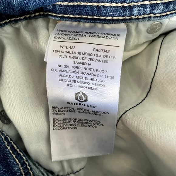 Levi's Blue Flare & Wide Leg Jeans - Picture 6 of 7